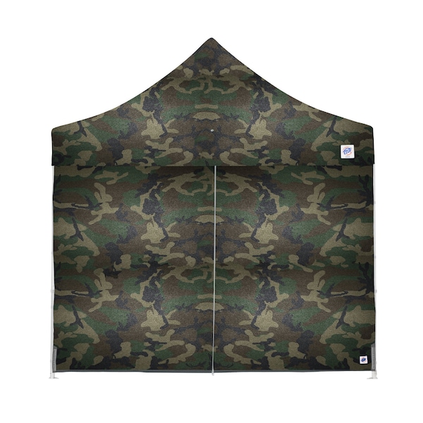 E-Z Up TAA Compliant Mid-Zip Sidewall, 10' W x 10' H, Woodland Camo SWP3M10MCWC - main